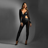 Captivating Curves - EDGE's Wetlook & Mesh Catsuit Her Fetish